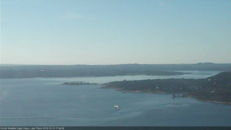 Lake Travis webcam, October 10, 2016 4:20 PM CT