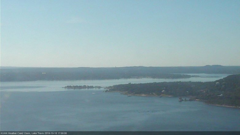 Lake Travis webcam, October 10, 2016 4:30 PM CT