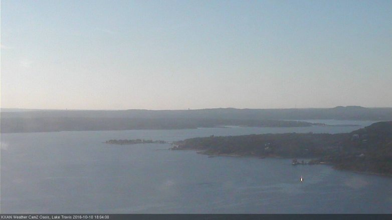 Lake Travis webcam, October 10, 2016 5:10 PM CT