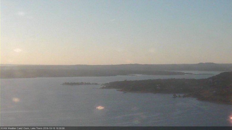 Lake Travis webcam, October 10, 2016 5:40 PM CT