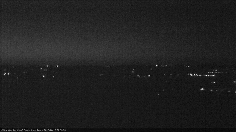 Lake Travis webcam, October 10, 2016 7:10 PM CT