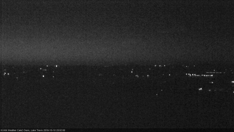 Lake Travis webcam, October 10, 2016 7:15 PM CT