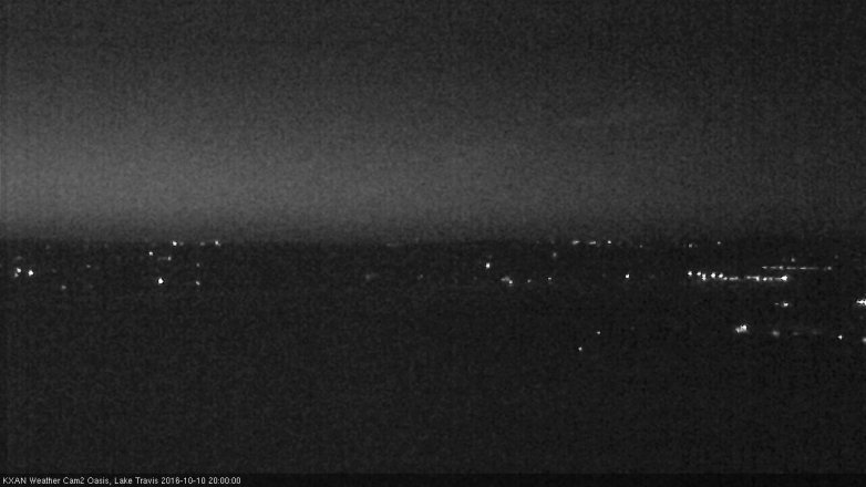Lake Travis webcam, October 10, 2016 7:20 PM CT