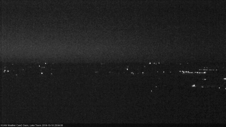 Lake Travis webcam, October 10, 2016 7:35 PM CT