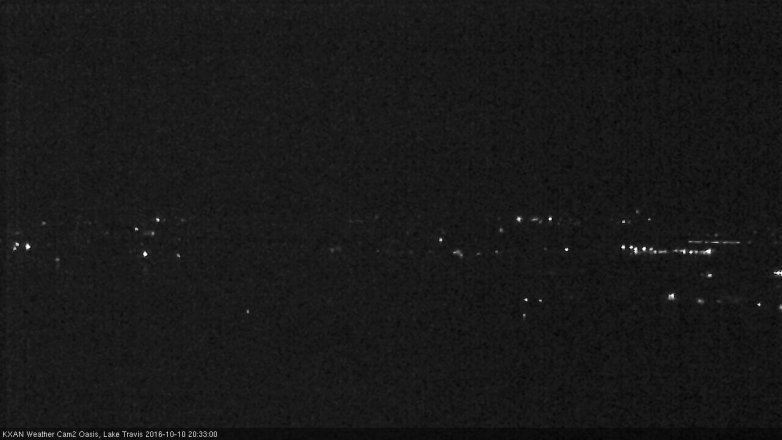 Lake Travis webcam, October 10, 2016 7:40 PM CT