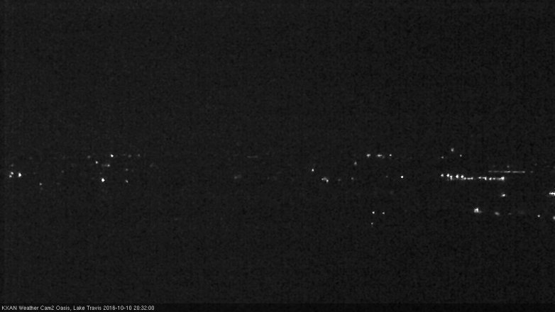 Lake Travis webcam, October 10, 2016 8:00 PM CT