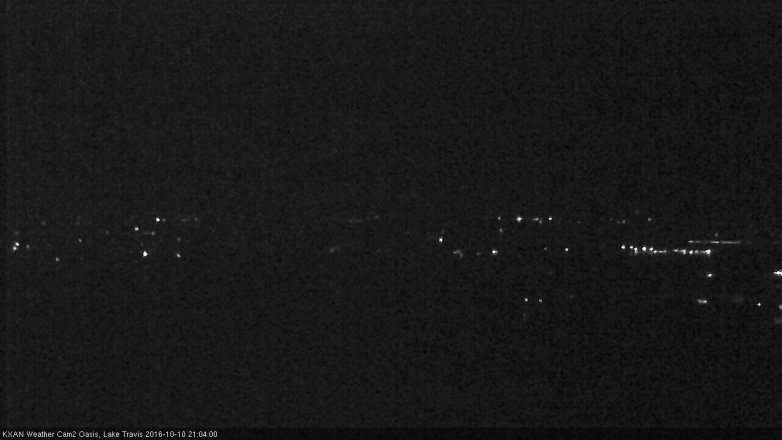 Lake Travis webcam, October 10, 2016 8:15 PM CT