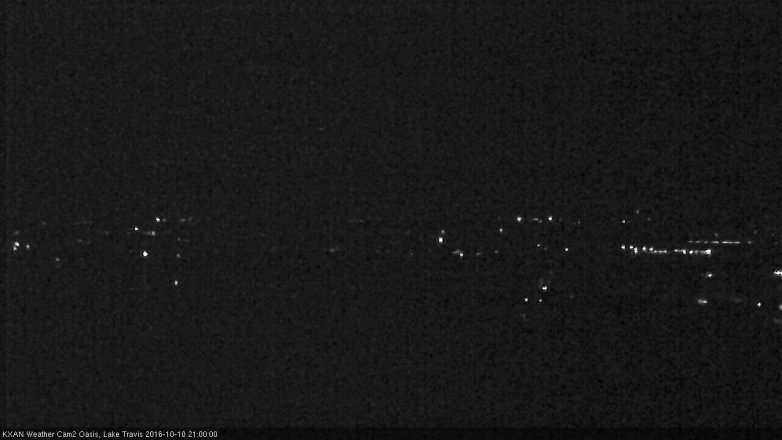 Lake Travis webcam, October 10, 2016 8:20 PM CT