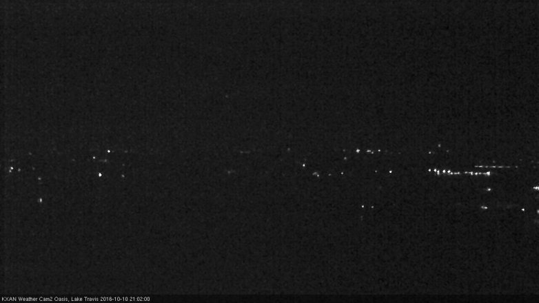 Lake Travis webcam, October 10, 2016 8:25 PM CT