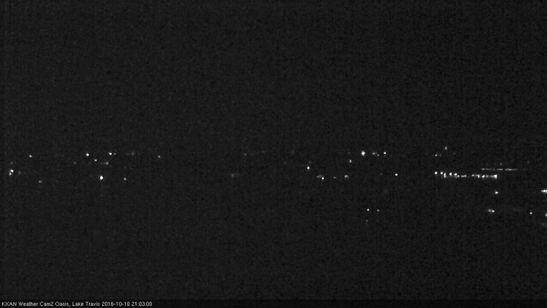 Lake Travis webcam, October 10, 2016 8:30 PM CT