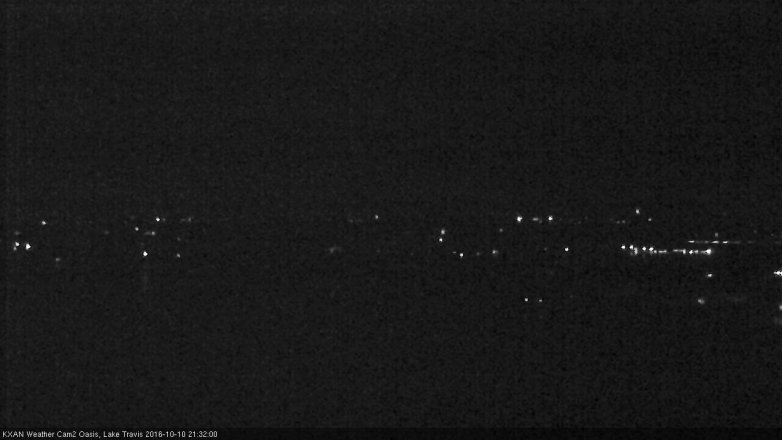 Lake Travis webcam, October 10, 2016 8:40 PM CT