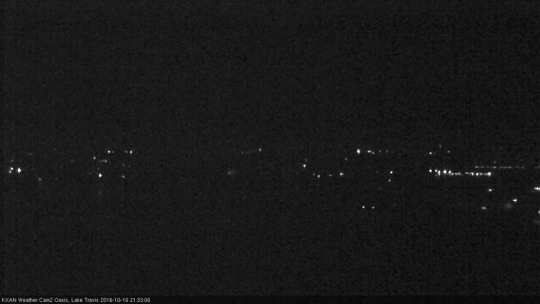 Lake Travis webcam, October 10, 2016 8:45 PM CT