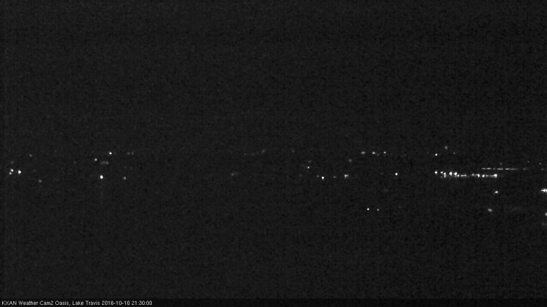 Lake Travis webcam, October 10, 2016 8:50 PM CT