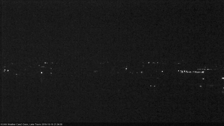 Lake Travis webcam, October 10, 2016 9:05 PM CT