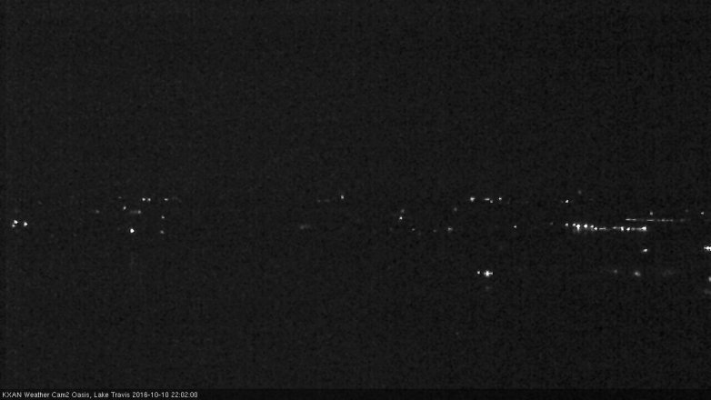 Lake Travis webcam, October 10, 2016 9:10 PM CT