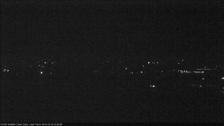 Lake Travis webcam, October 10, 2016 9:20 PM CT