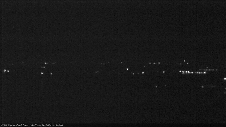 Lake Travis webcam, October 10, 2016 10:10 PM CT