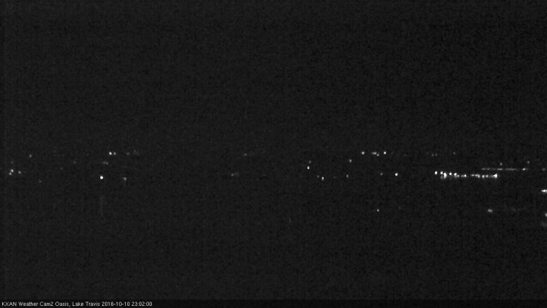 Lake Travis webcam, October 10, 2016 10:20 PM CT