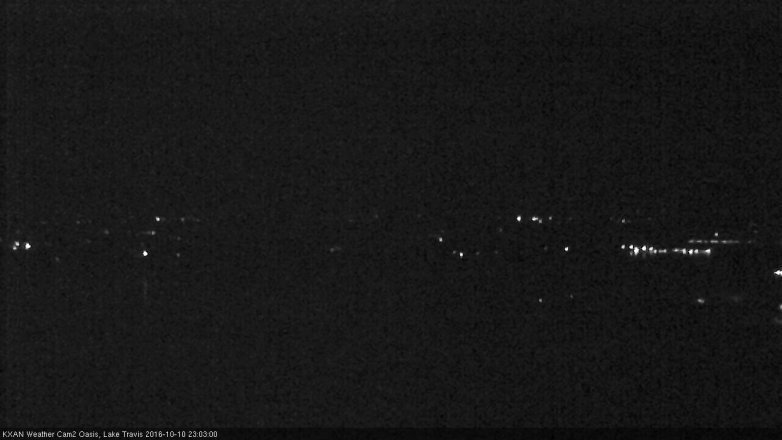 Lake Travis webcam, October 10, 2016 10:25 PM CT