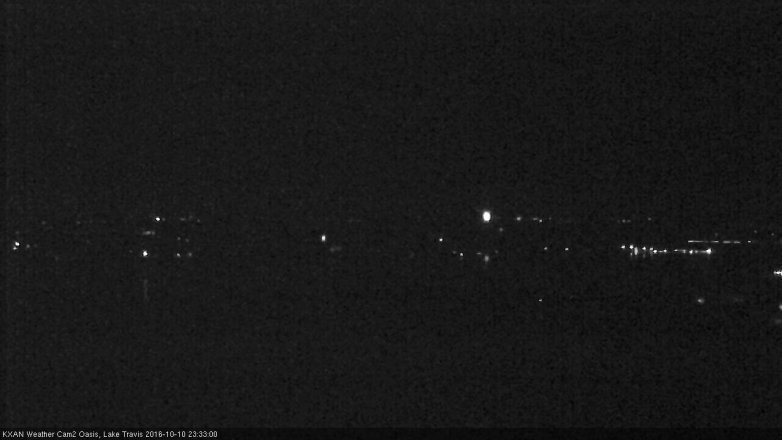 Lake Travis webcam, October 10, 2016 10:50 PM CT
