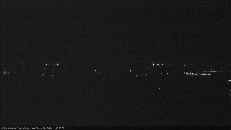 Lake Travis webcam, October 10, 2016 11:25 PM CT