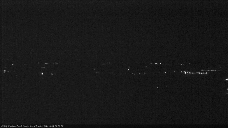 Lake Travis webcam, October 10, 2016 11:30 PM CT