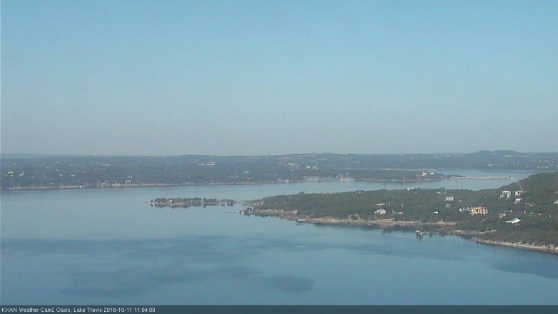 Lake Travis webcam, October 11, 2016 10:15 AM CT