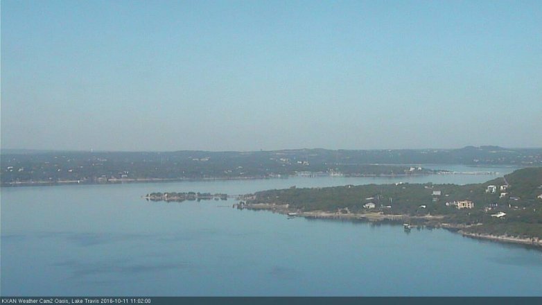 Lake Travis webcam, October 11, 2016 10:30 AM CT