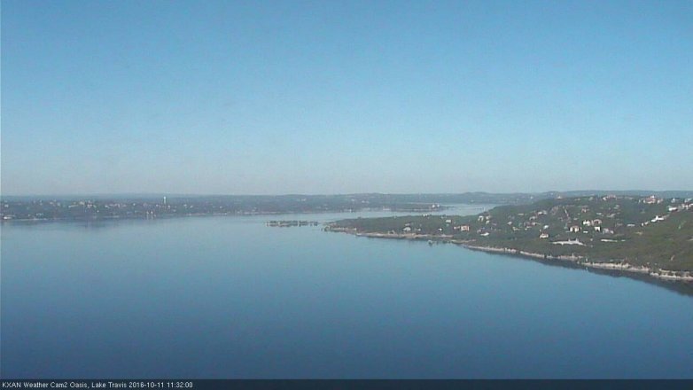 Lake Travis webcam, October 11, 2016 10:35 AM CT