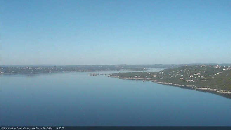 Lake Travis webcam, October 11, 2016 10:40 AM CT
