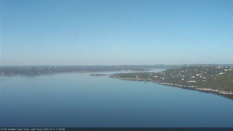 Lake Travis webcam, October 11, 2016 10:45 AM CT