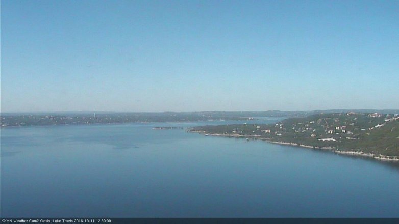 Lake Travis webcam, October 11, 2016 11:40 AM CT