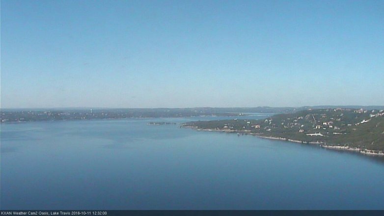 Lake Travis webcam, October 11, 2016 11:55 AM CT