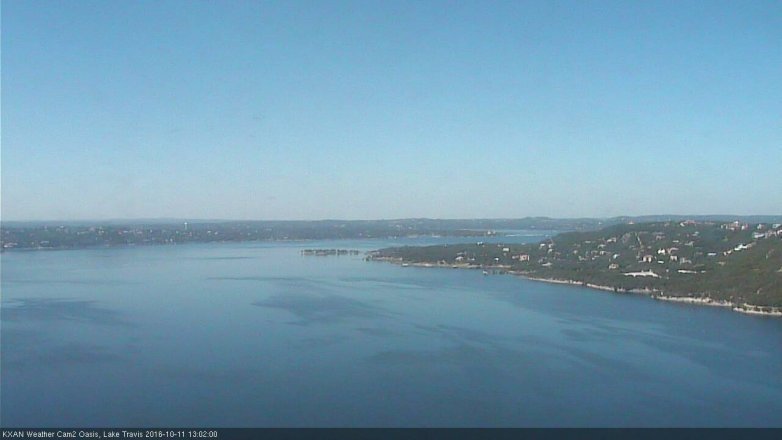 Lake Travis webcam, October 11, 2016 12:15 PM CT