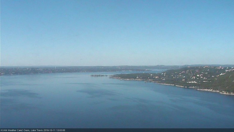 Lake Travis webcam, October 11, 2016 12:20 PM CT