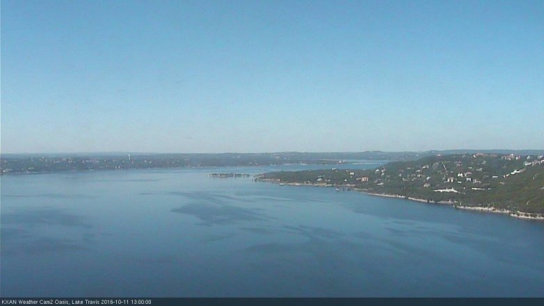Lake Travis webcam, October 11, 2016 12:30 PM CT