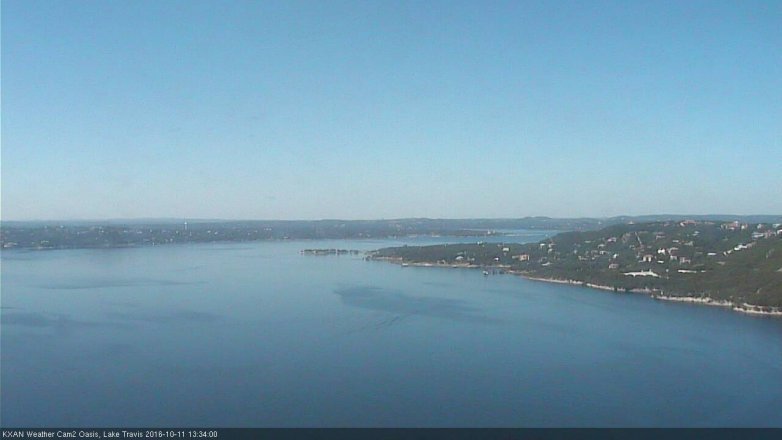 Lake Travis webcam, October 11, 2016 12:40 PM CT