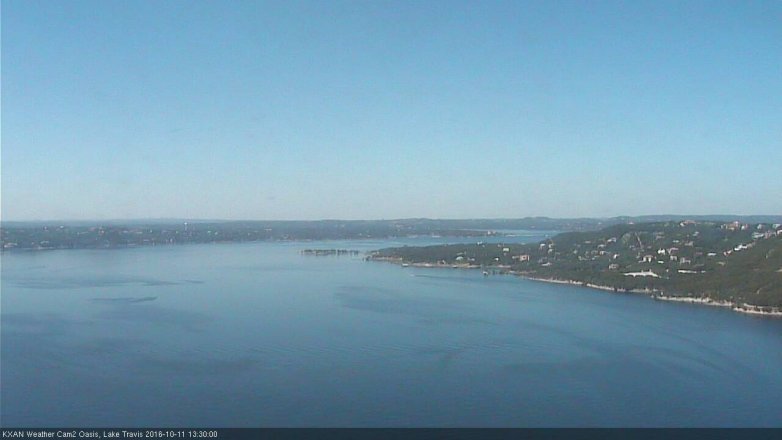 Lake Travis webcam, October 11, 2016 12:55 PM CT