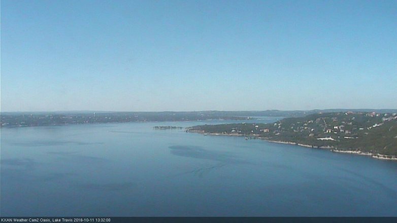 Lake Travis webcam, October 11, 2016 1:00 PM CT