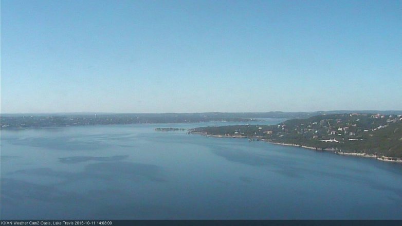 Lake Travis webcam, October 11, 2016 1:20 PM CT