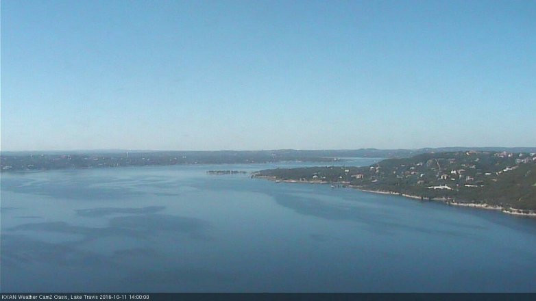 Lake Travis webcam, October 11, 2016 1:25 PM CT