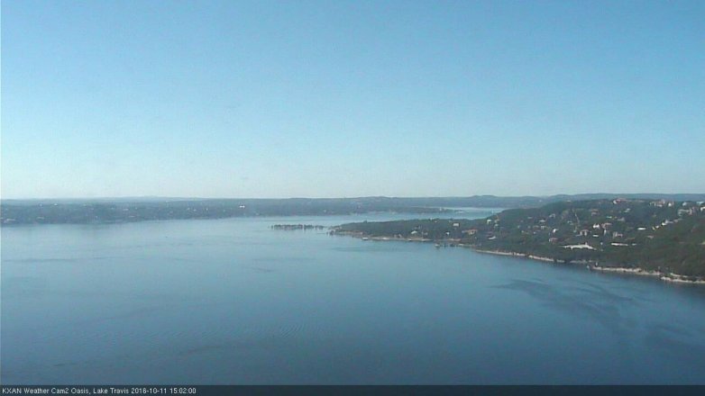 Lake Travis webcam, October 11, 2016 2:20 PM CT