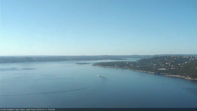 Lake Travis webcam, October 11, 2016 2:40 PM CT