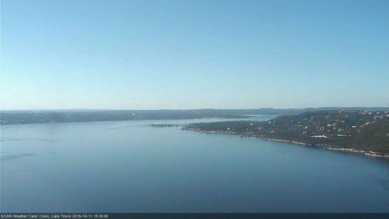 Lake Travis webcam, October 11, 2016 2:45 PM CT