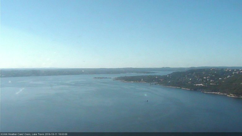 Lake Travis webcam, October 11, 2016 3:15 PM CT