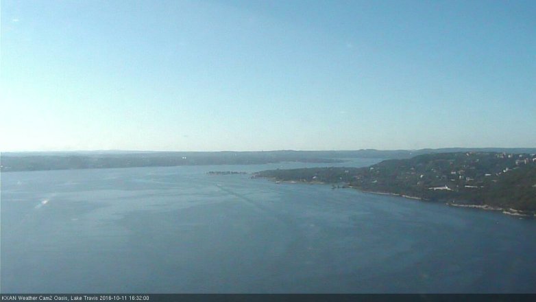 Lake Travis webcam, October 11, 2016 3:45 PM CT