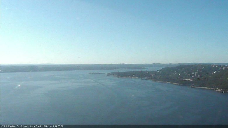 Lake Travis webcam, October 11, 2016 4:00 PM CT