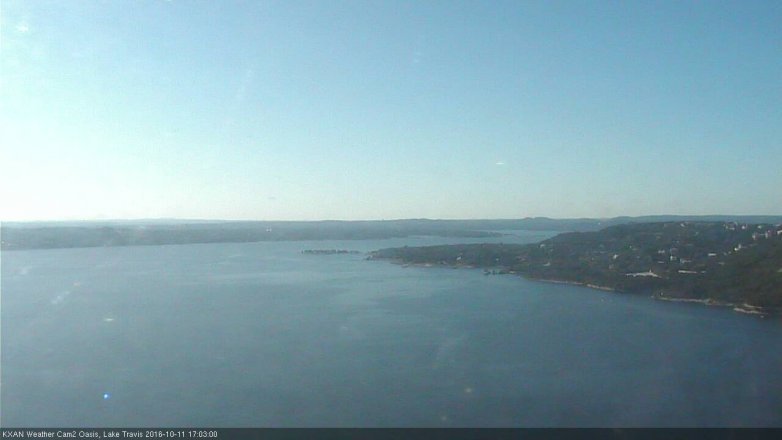 Lake Travis webcam, October 11, 2016 4:35 PM CT