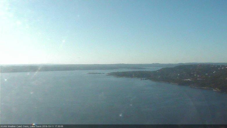 Lake Travis webcam, October 11, 2016 4:40 PM CT