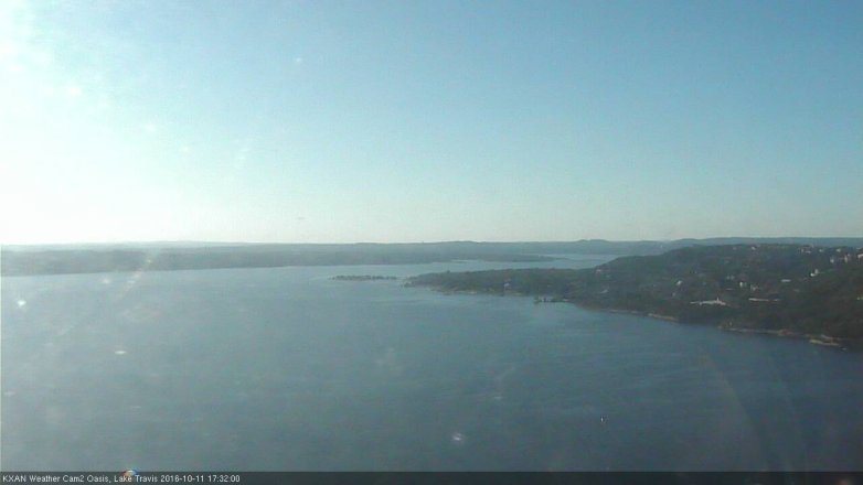 Lake Travis webcam, October 11, 2016 4:50 PM CT